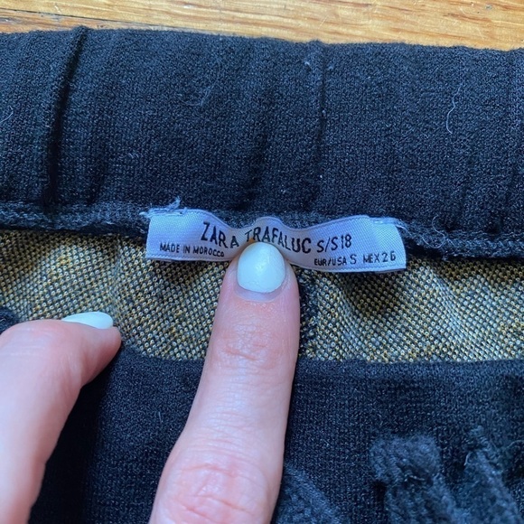 Zara plaid pants with elastic waist - Picture 4 of 6